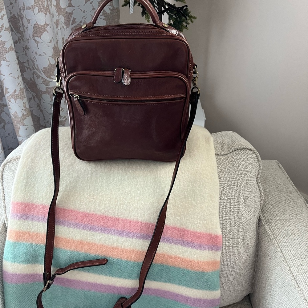 Katana Paris Elegant Brown Leather messanger  Women's Bag